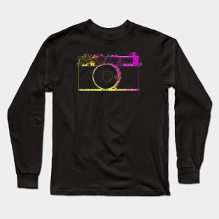 Line Art Photo Camera Long Sleeve T-Shirt